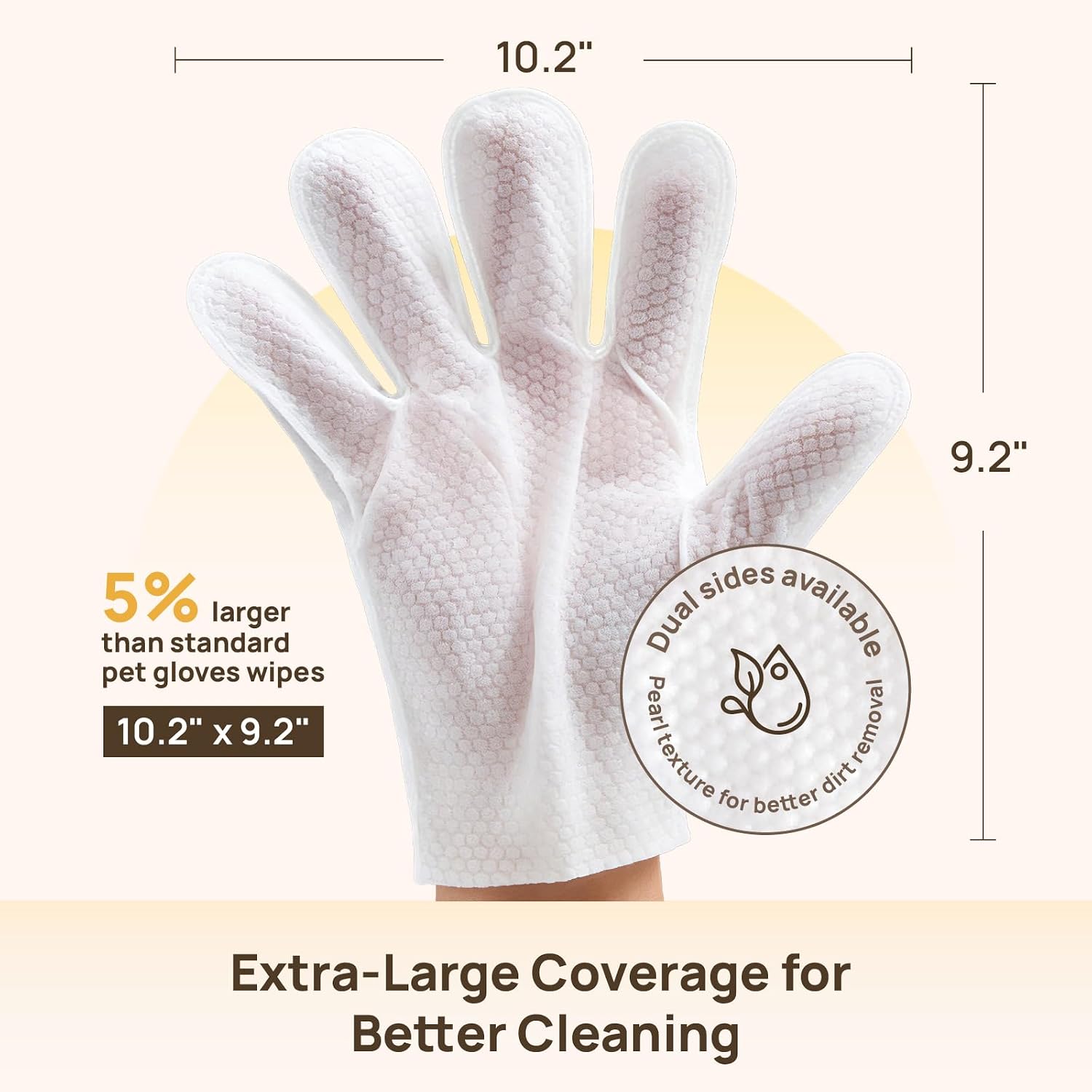 HICC Pet Deodorizing Glove Wipes - Additional view