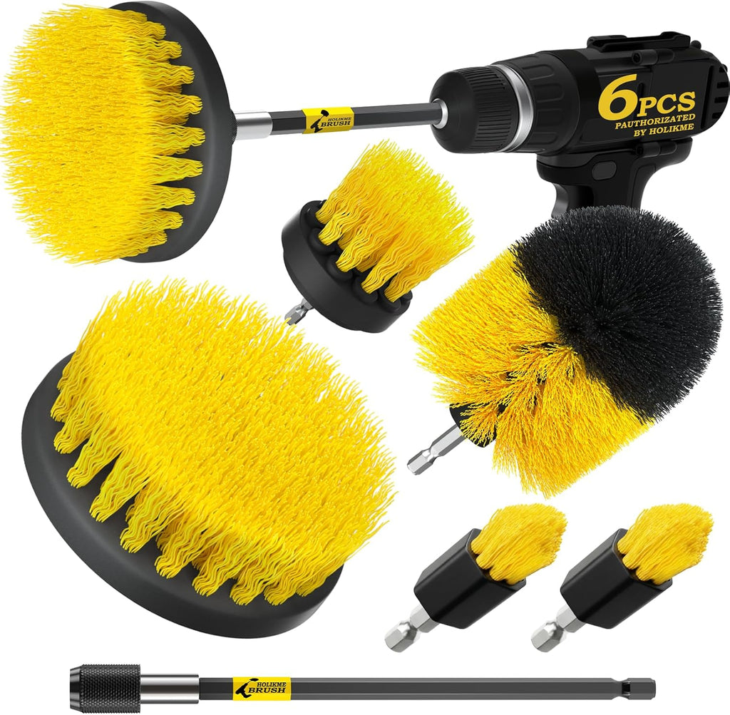 Holikme 6 Pack Drill Brush Scrubber Set