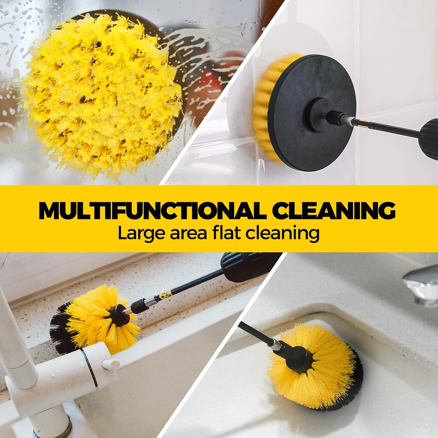 Holikme 6 Pack Drill Brush Scrubber Set - Detail view