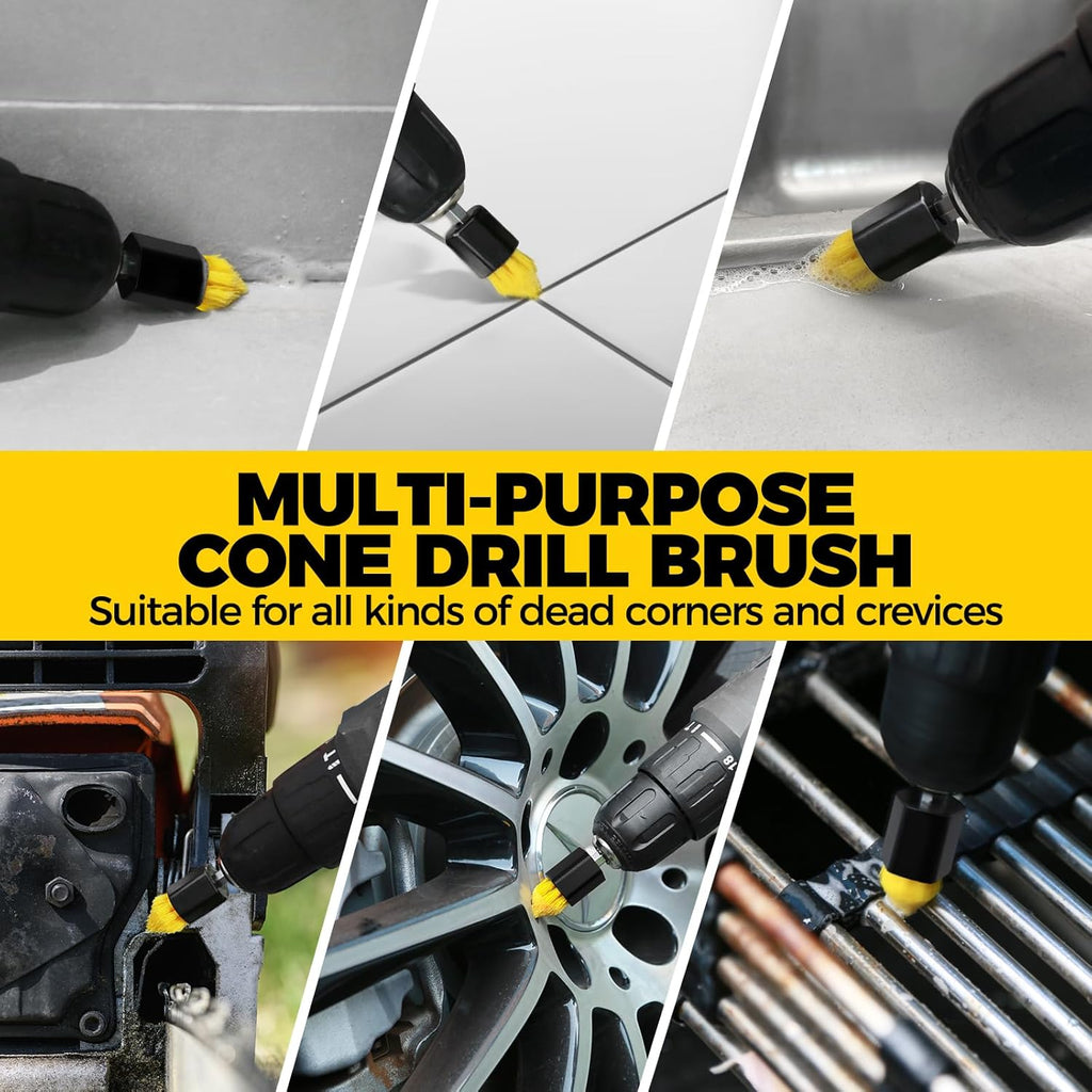 Holikme 6 Pack Drill Brush Scrubber Set - Close-up