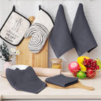 Homaxy Cotton Waffle Weave Dish Cloths 6-Pk - In use