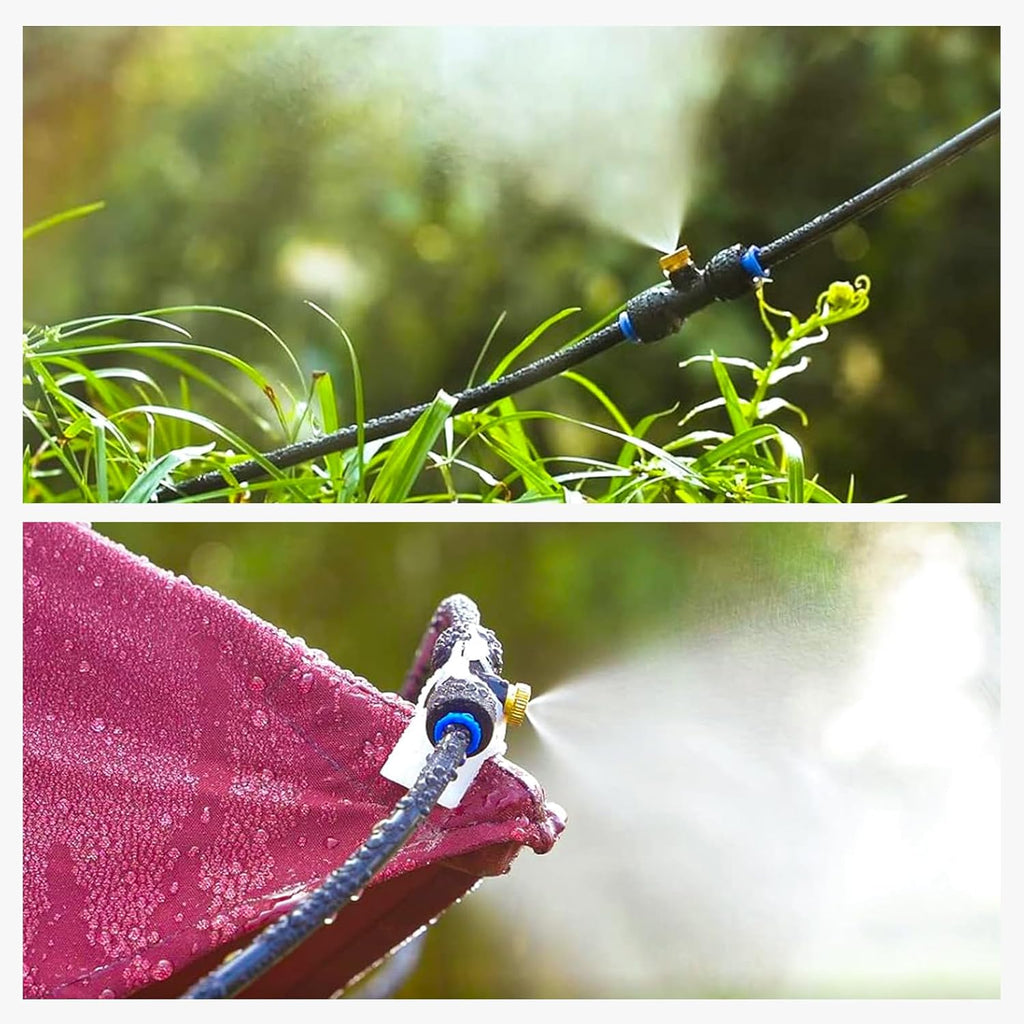 HOMENOTE Misting Cooling System 26FT 7 Nozzles - Close-up