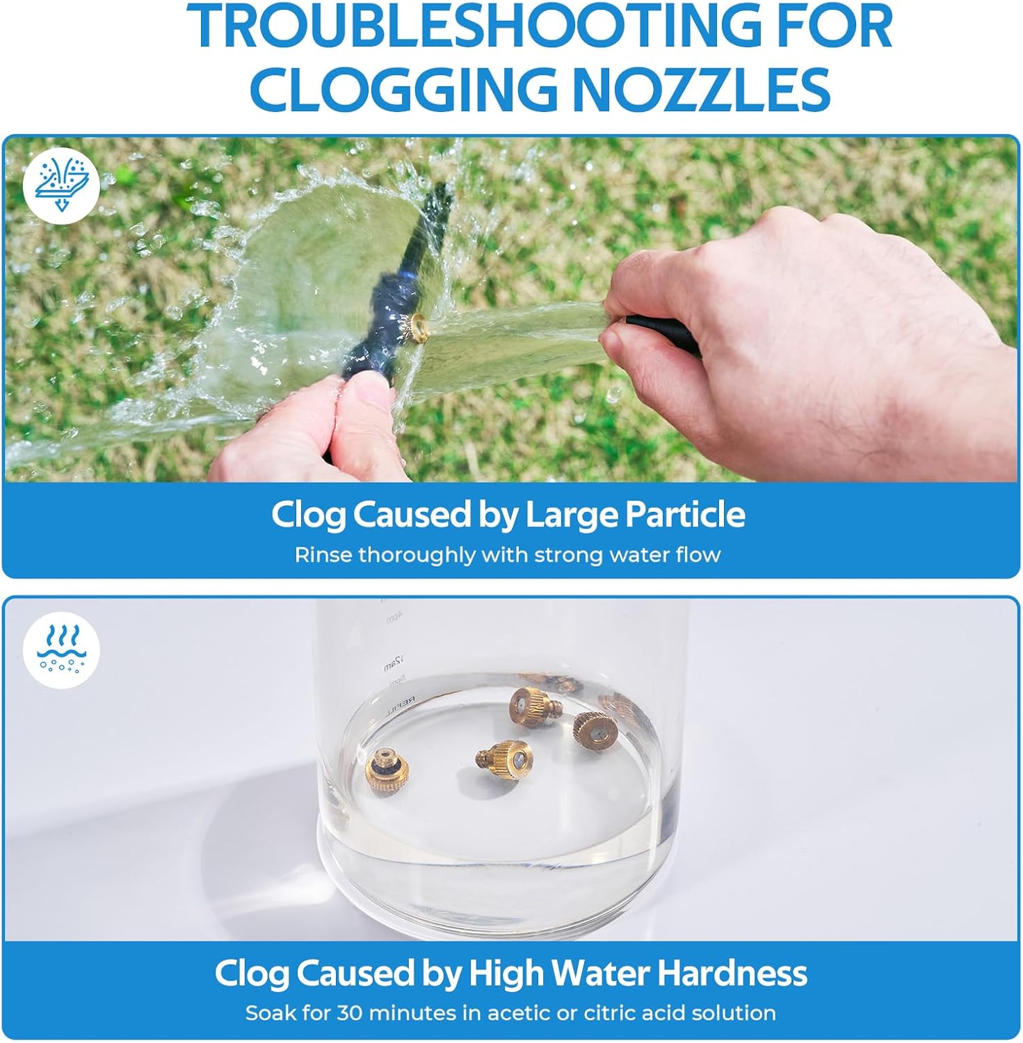 HOMENOTE Misting Cooling System 26FT 7 Nozzles - Feature highlight