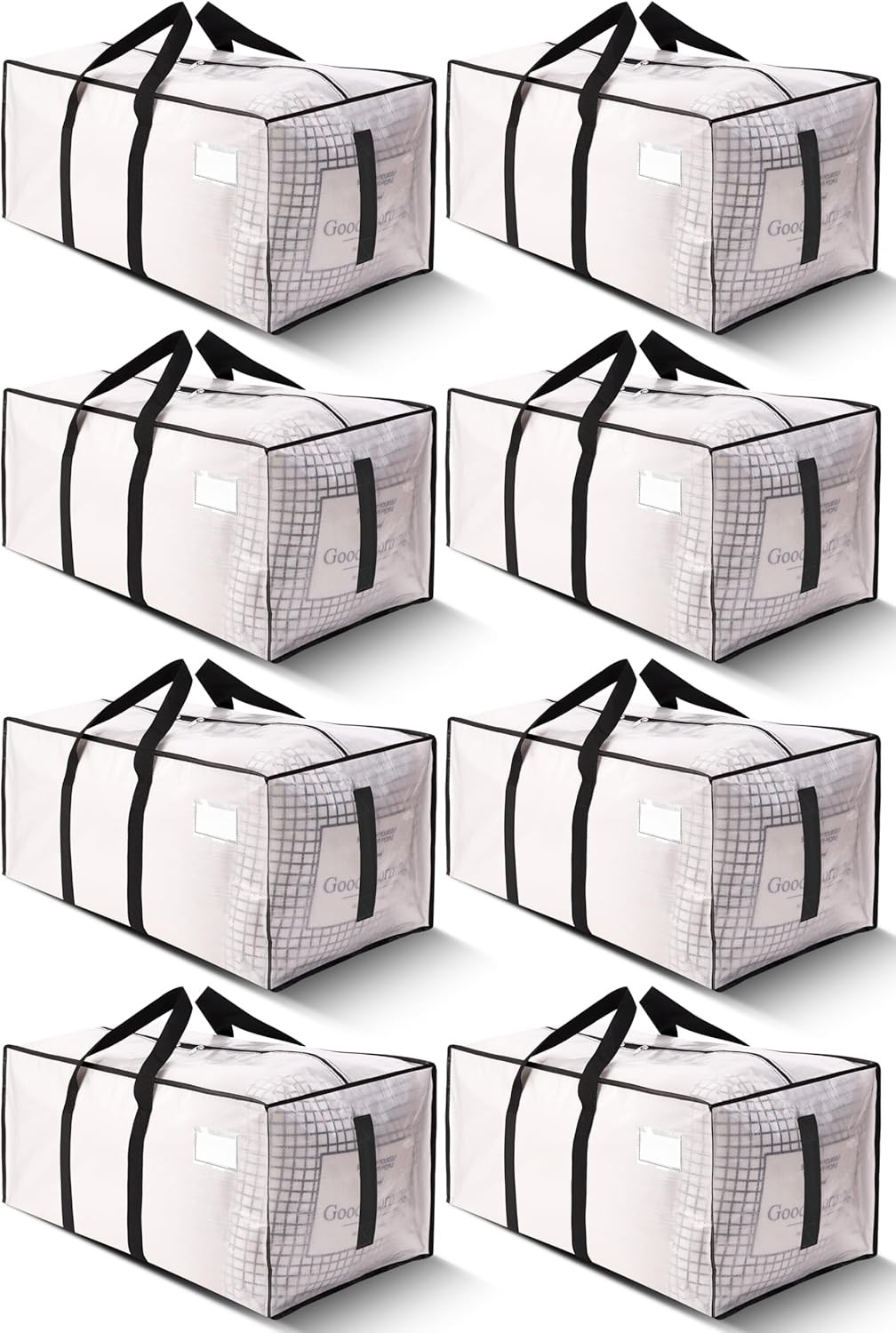 HOMESURE Heavy Duty Moving Storage Bags, 8 Pack