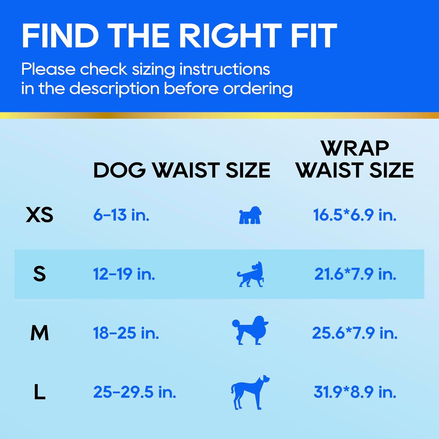 All-Absorb A26 Male Dog Wraps, 50 Count, Small - Alternate angle