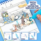 Horizon Group USA Bluey Aqua Art Pages - Close-up