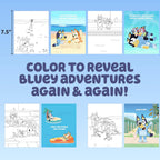 Horizon Group USA Bluey Aqua Art Pages - Size reference
