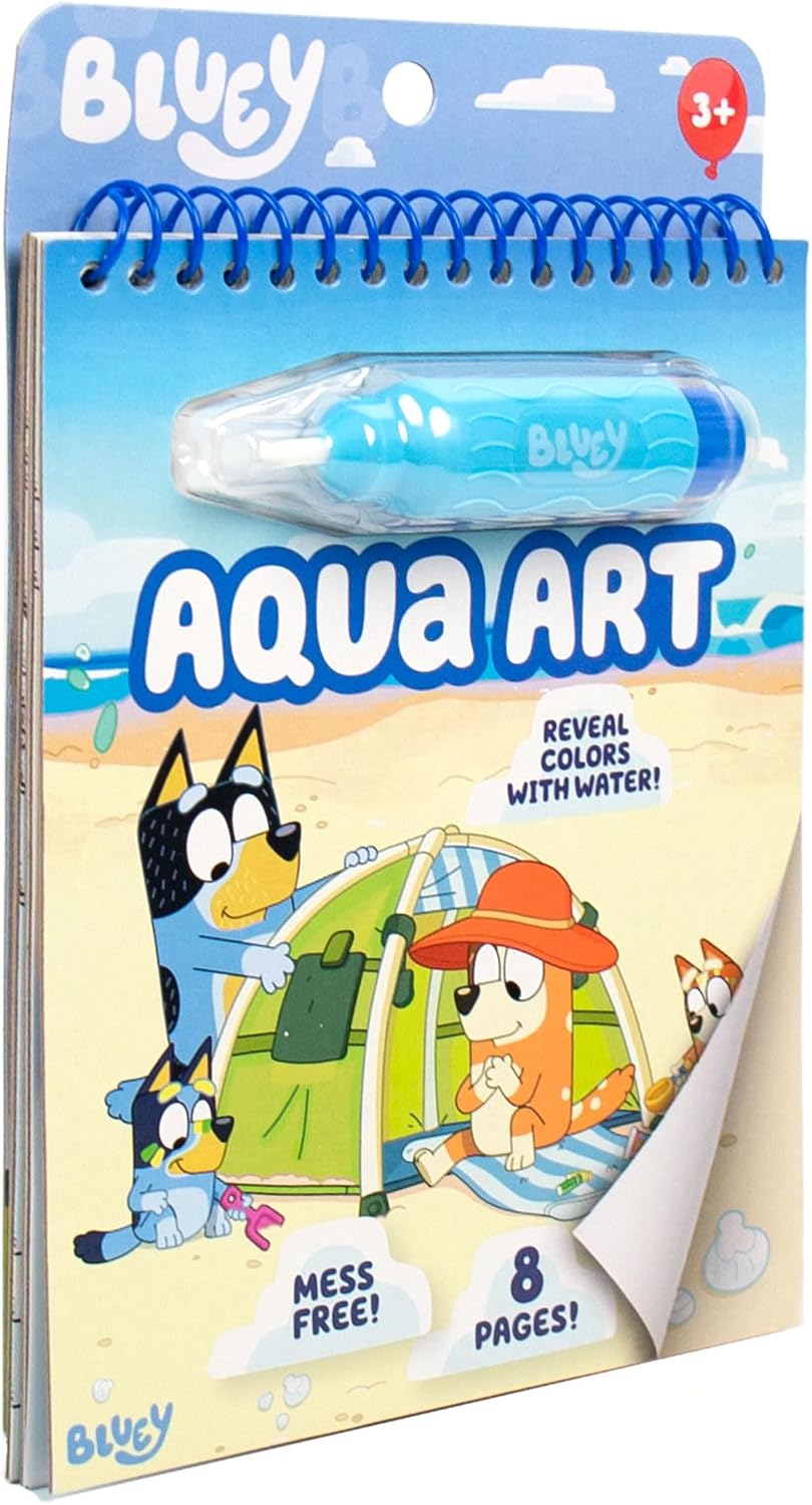 Horizon Group USA Bluey Aqua Art Pages - In use