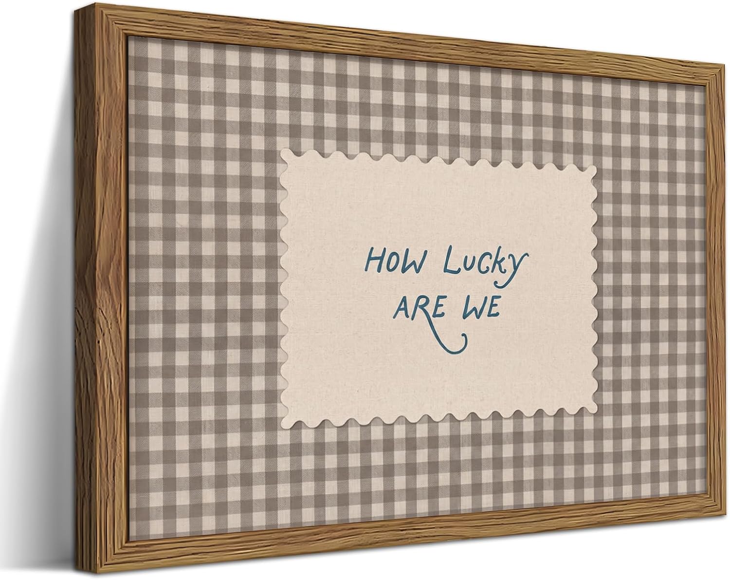WLHARTT How Lucky Are We Wall Art, 12x16