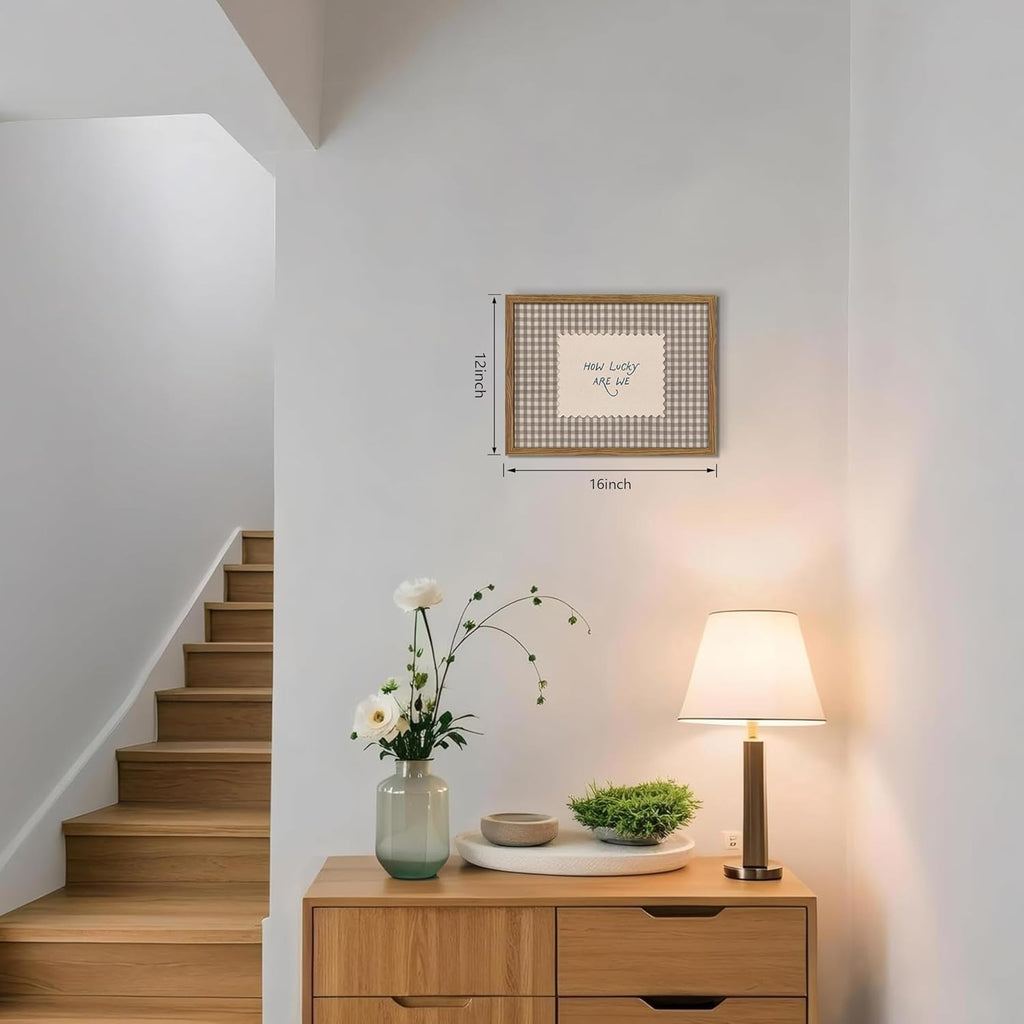 WLHARTT How Lucky Are We Wall Art, 12x16 - Alternate angle