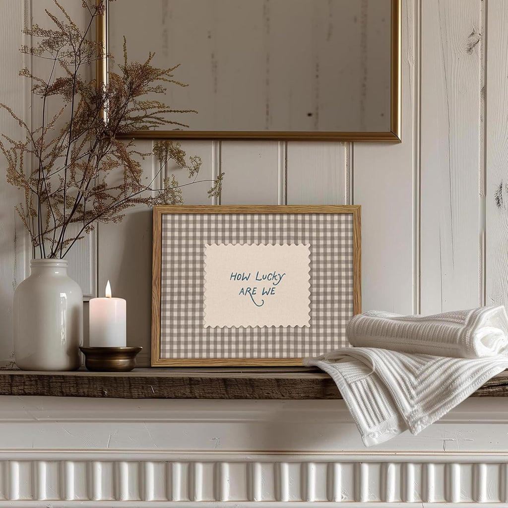 WLHARTT How Lucky Are We Wall Art, 12x16 - Additional view