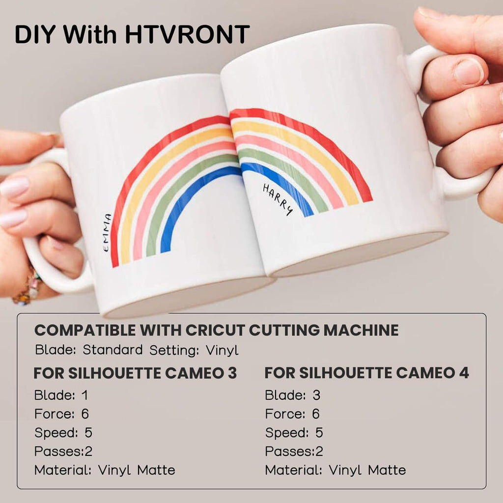 HTVRONT White Permanent Vinyl Roll, 12x14 FT - In use