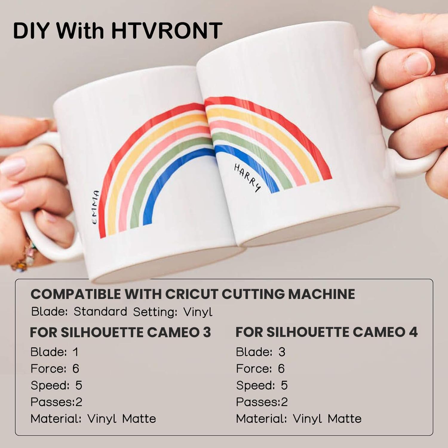 HTVRONT White Permanent Vinyl Roll, 12x14 FT - In use