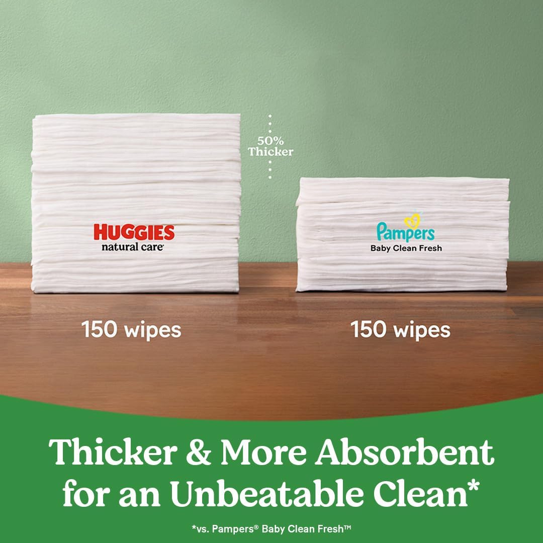 Huggies Natural Care Sensitive Baby Wipes - Alternate angle