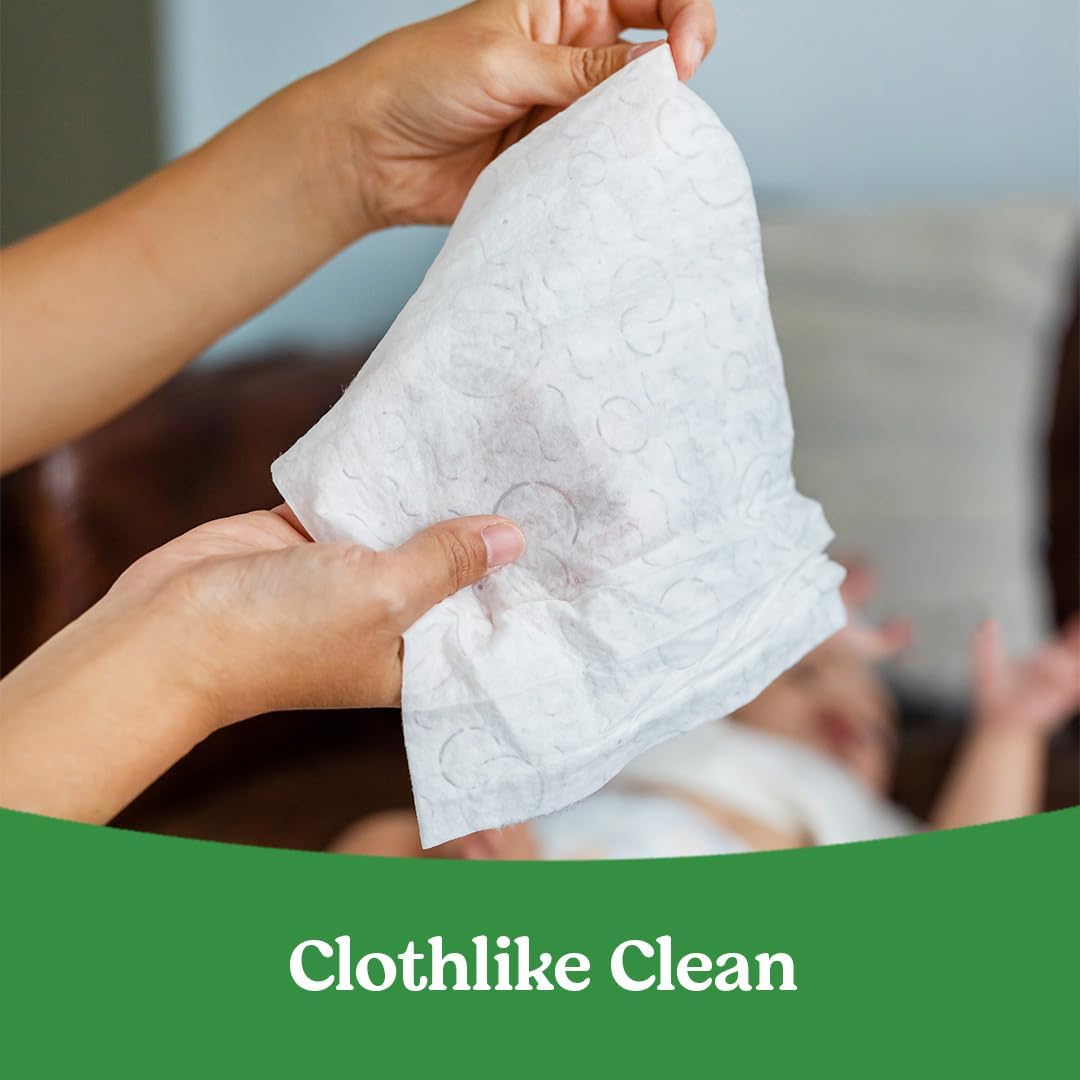 Huggies Natural Care Sensitive Baby Wipes - In use