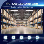 hykolity 4FT LED Shop Light, 42W, 5000K - Detail view