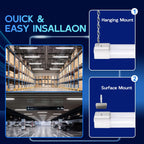 hykolity 4FT LED Shop Light, 42W, 5000K - Close-up