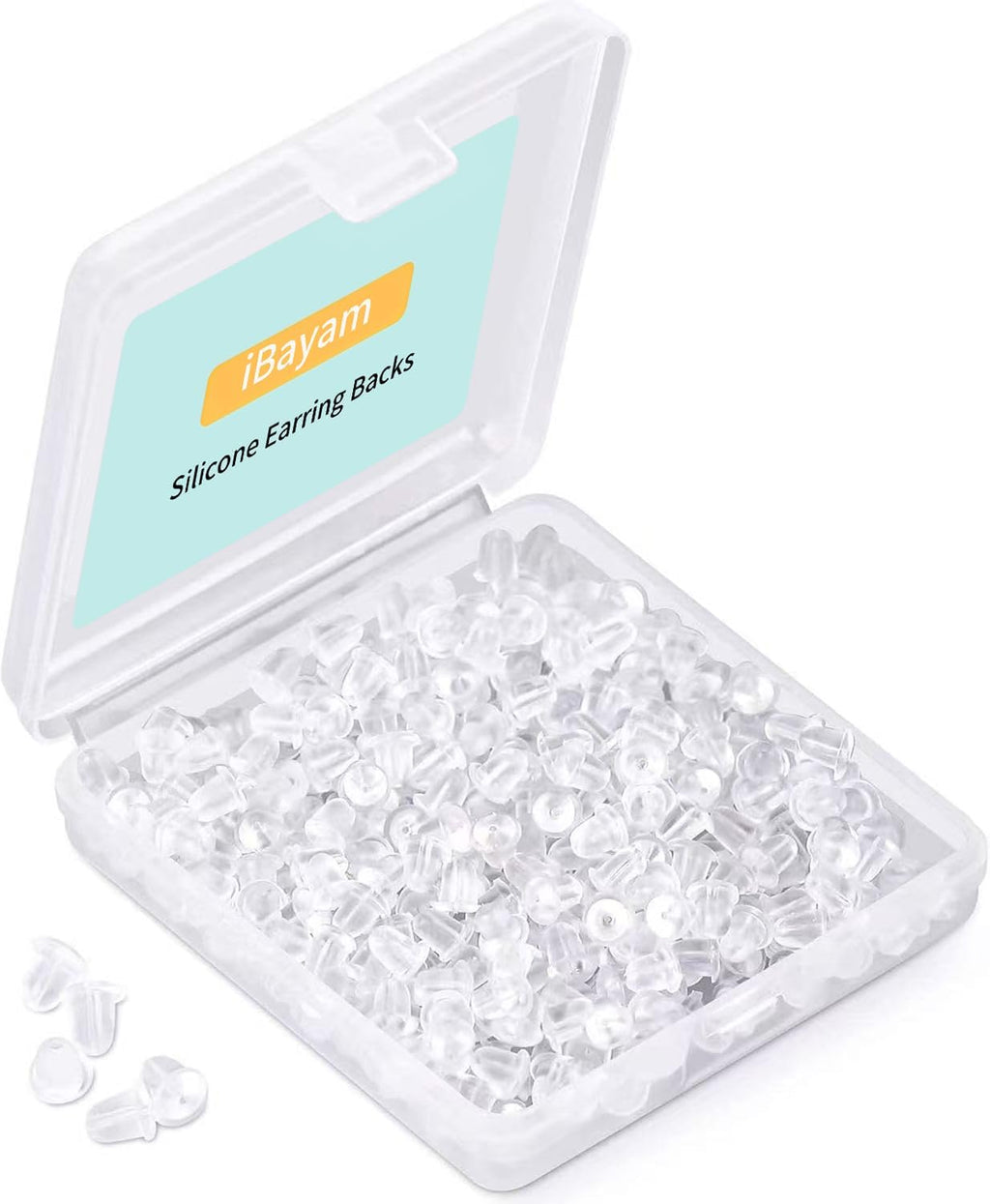 iBayam Silicone Earring Backs, 1200 Pcs