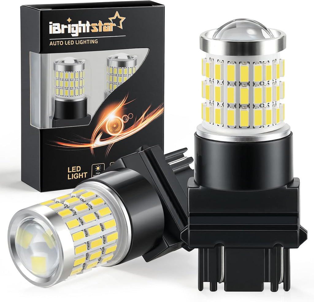 iBrightstar 3157 4157 3156 LED Bulb White, 2 Pack