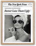 iHery 12x16in Audrey Hepburn Bathroom Art