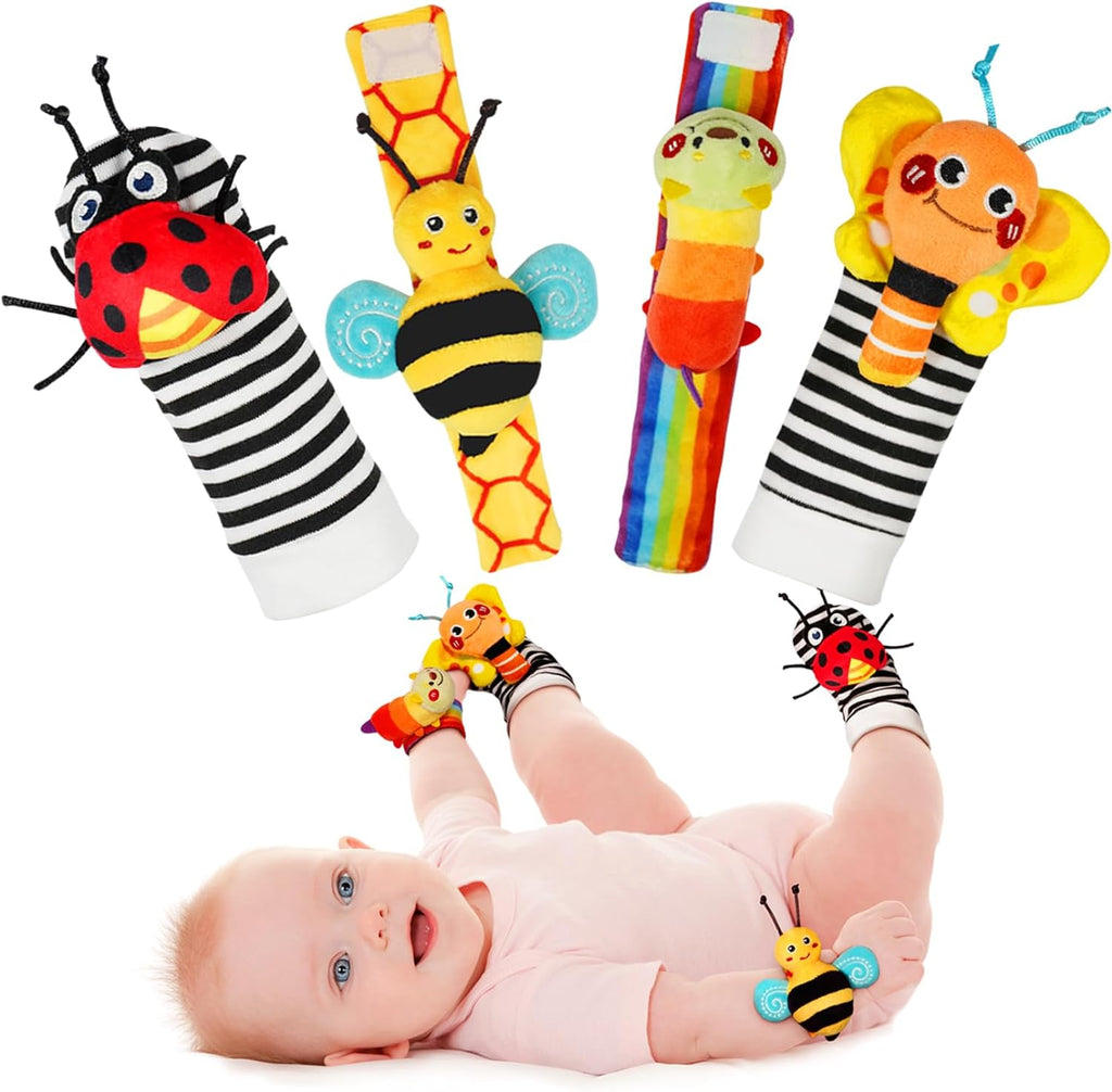 Infinno Baby Wrist Rattle & Foot Finder Set