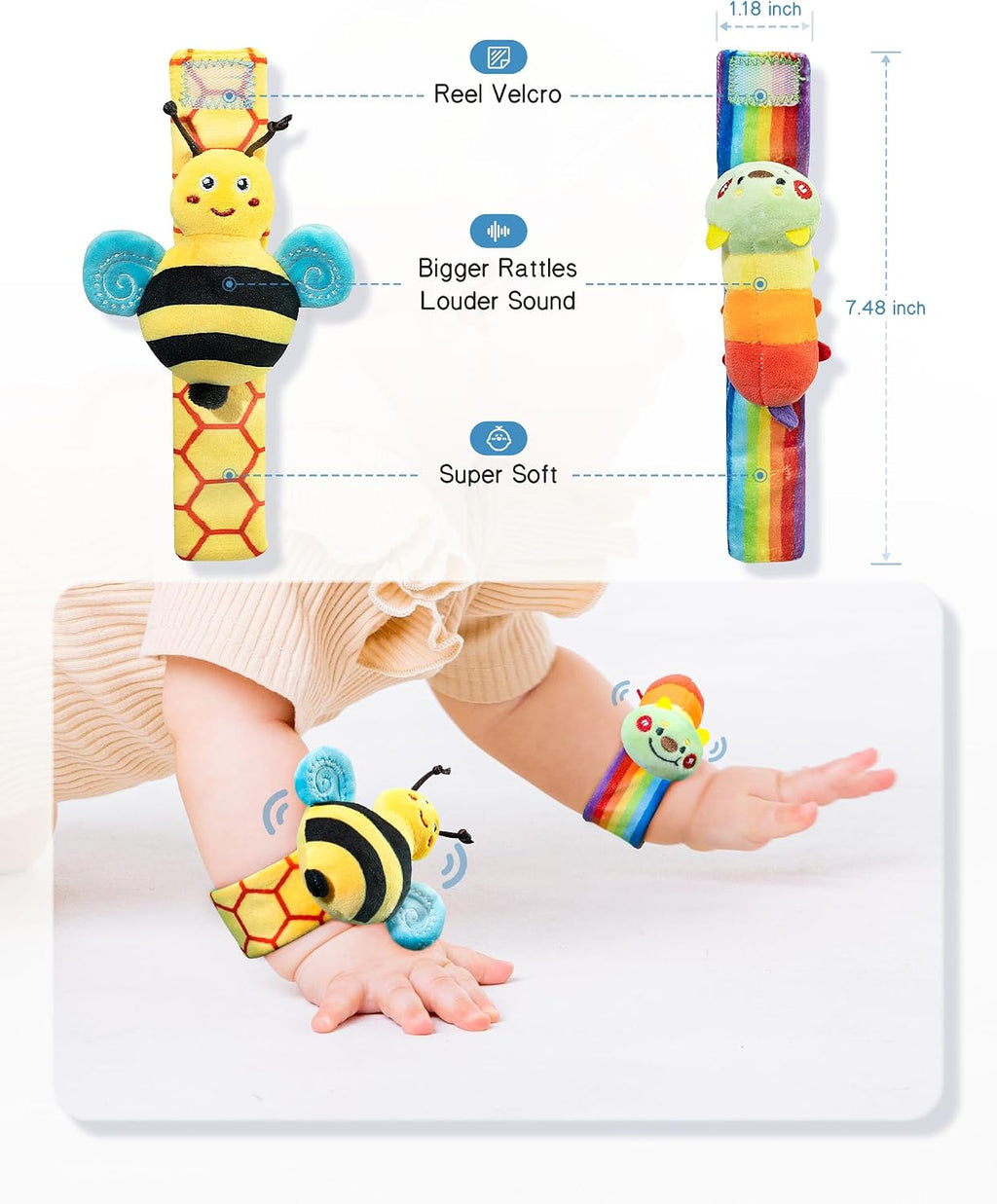 Infinno Baby Wrist Rattle & Foot Finder Set - Packaging