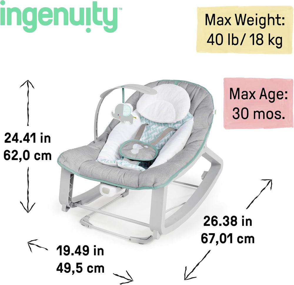 Ingenuity Keep Cozy 3-in-1 Baby Bouncer - Close-up