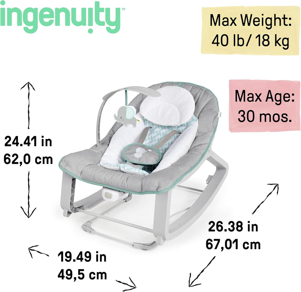 Ingenuity Keep Cozy 3-in-1 Baby Bouncer - Close-up
