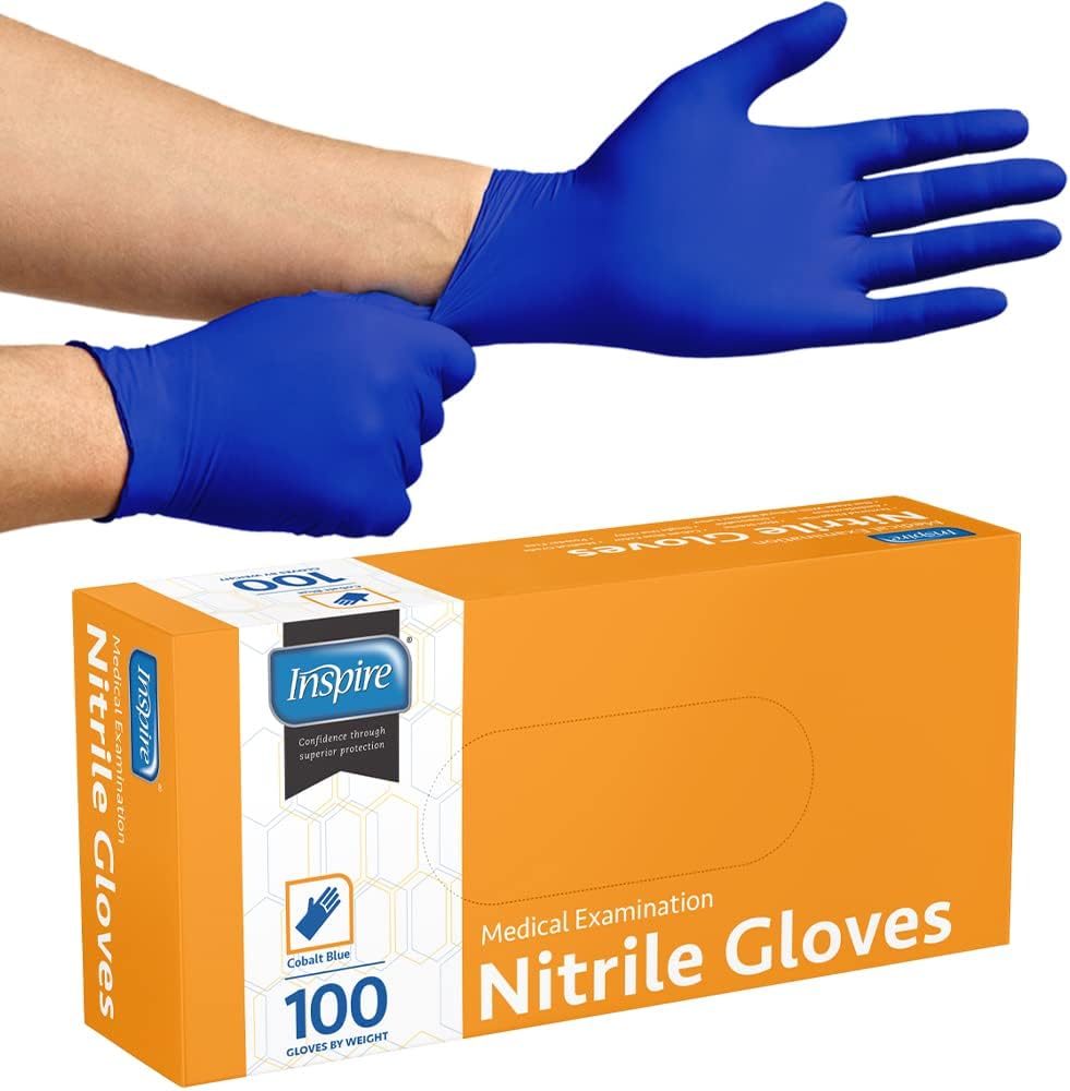 Inspire Cobalt Blue Nitrile Gloves, 4.5 Mil - Additional view