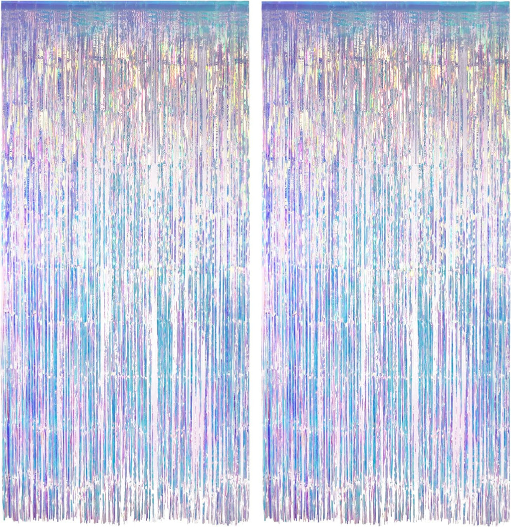 Iridescent Foil Fringe Party Backdrop