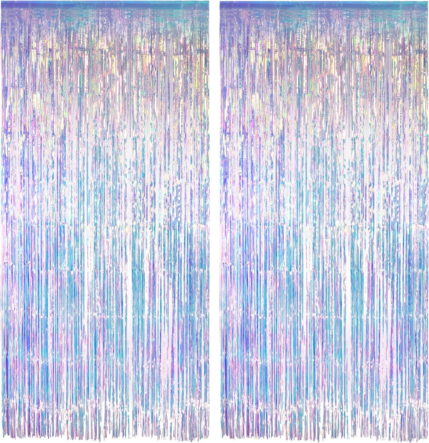Iridescent Foil Fringe Party Backdrop