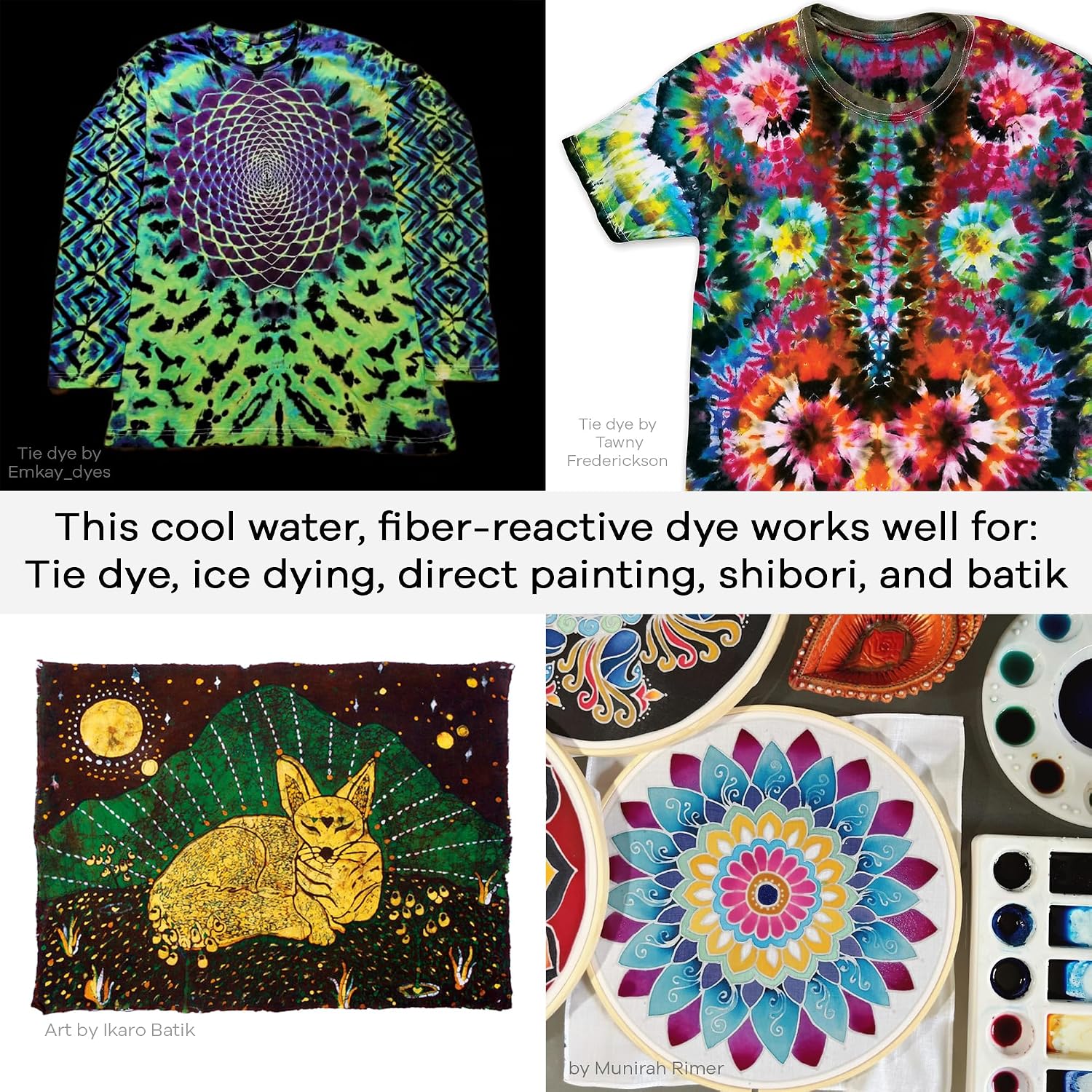 Jacquard Procion MX Tie Dye Powder Jet Black - Alternate angle