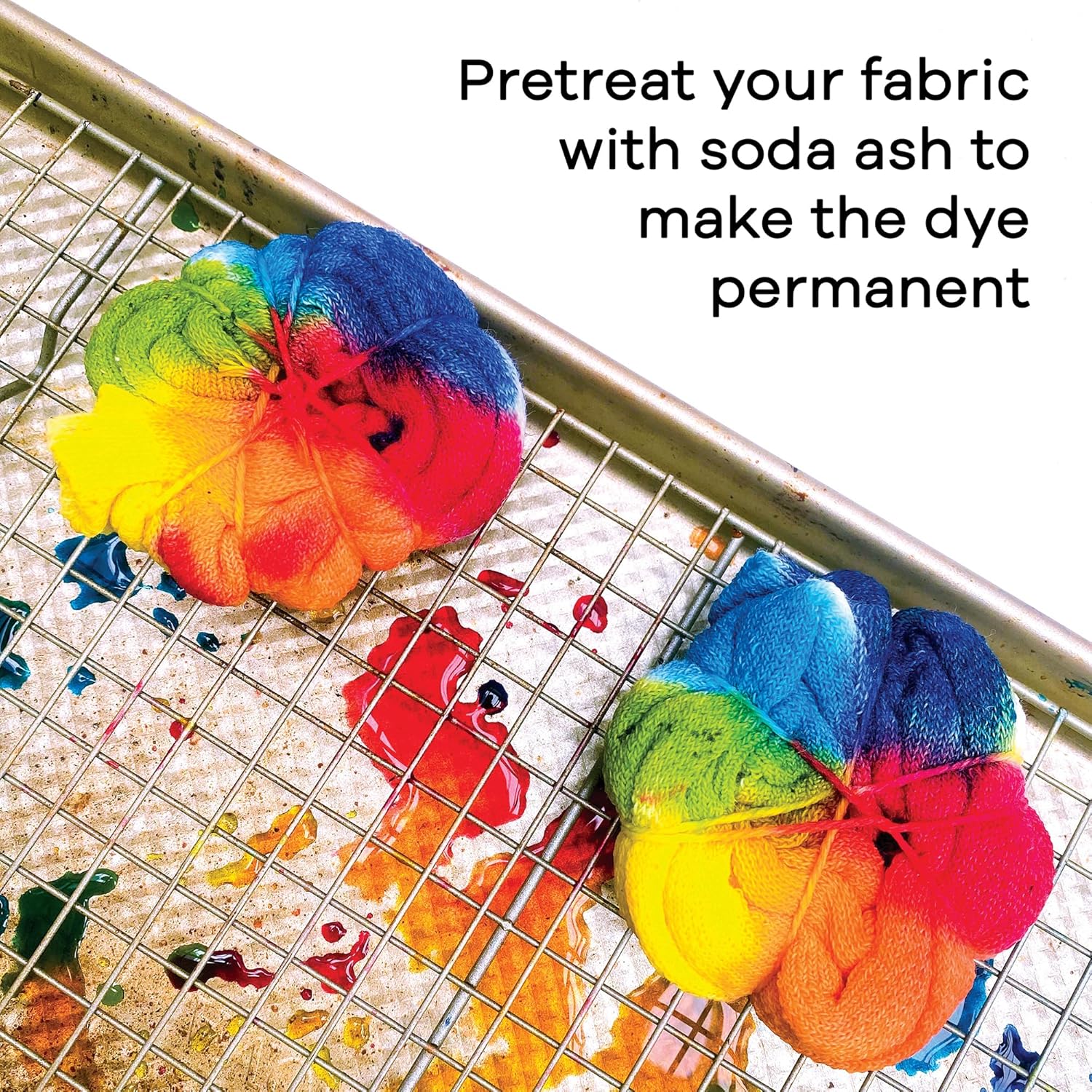 Jacquard Procion MX Tie Dye Powder Jet Black - In use