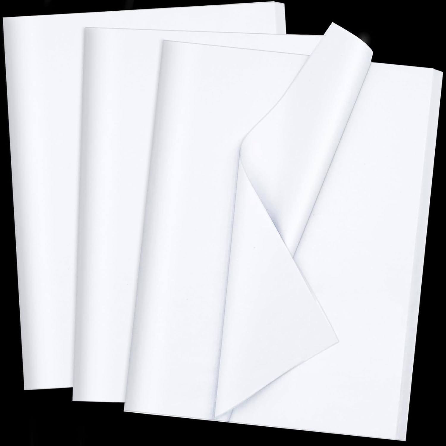 Jkopsnr 100 Sheets White Tissue Paper 20x14 in