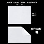 Jkopsnr 100 Sheets White Tissue Paper 20x14 in - Alternate angle