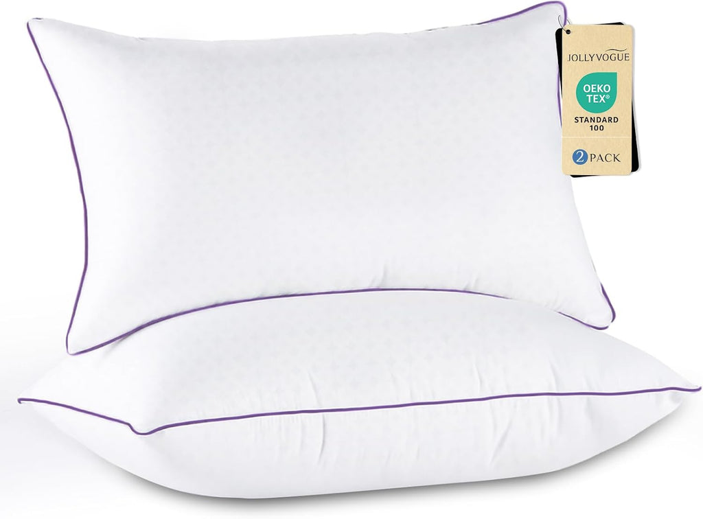 JOLLYVOGUE Firm Queen Pillows Set of 2