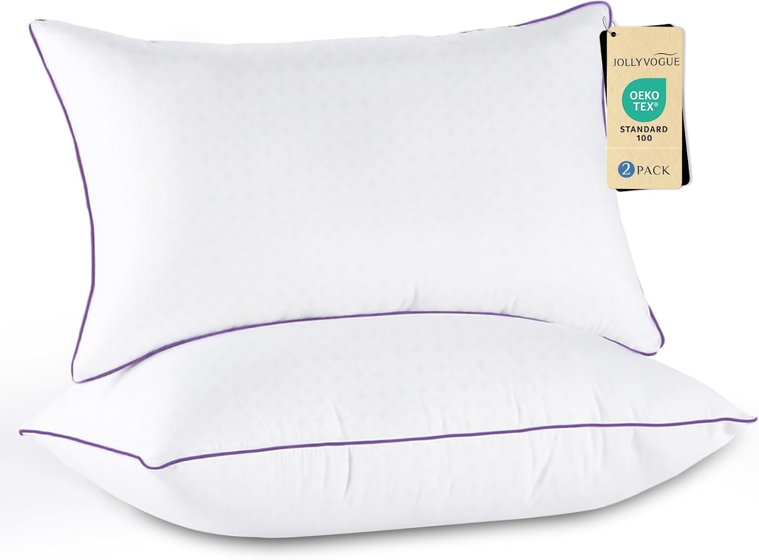 JOLLYVOGUE Firm Queen Pillows Set of 2