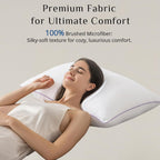 JOLLYVOGUE Firm Queen Pillows Set of 2 - Close-up