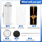 Joyclub Sublimation Tumbler Blanks 20 oz 10-Pack - Detail view