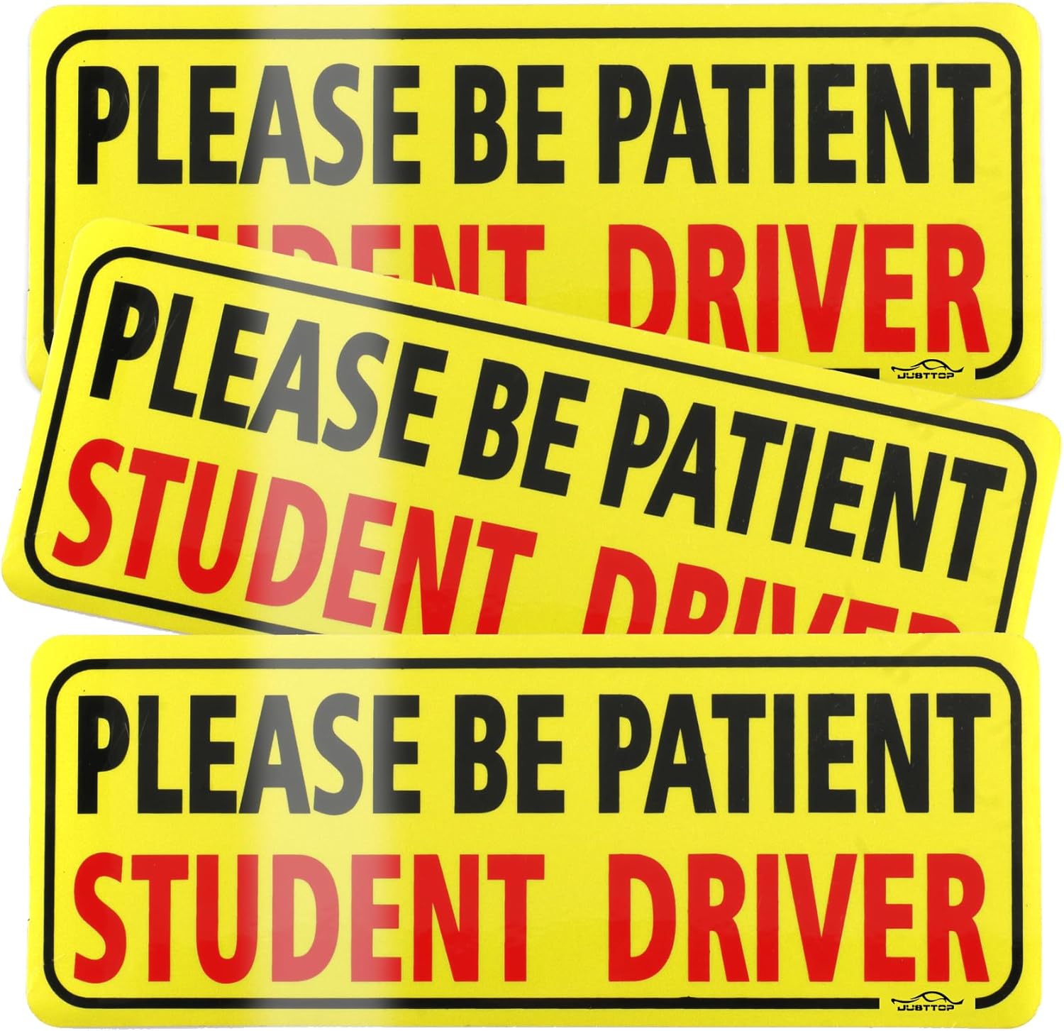 JUSTTOP Student Driver Car Magnet 3-Pack