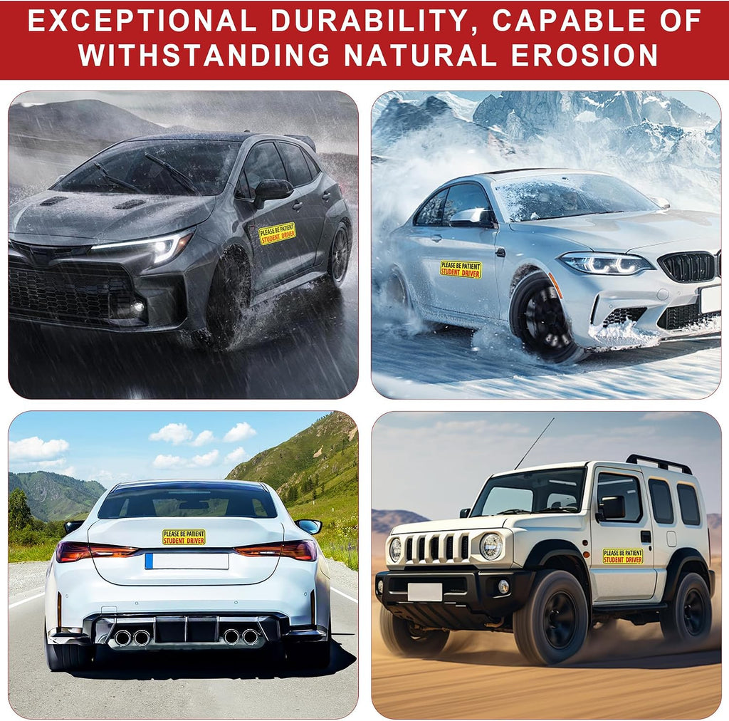 JUSTTOP Student Driver Car Magnet 3-Pack - Additional view