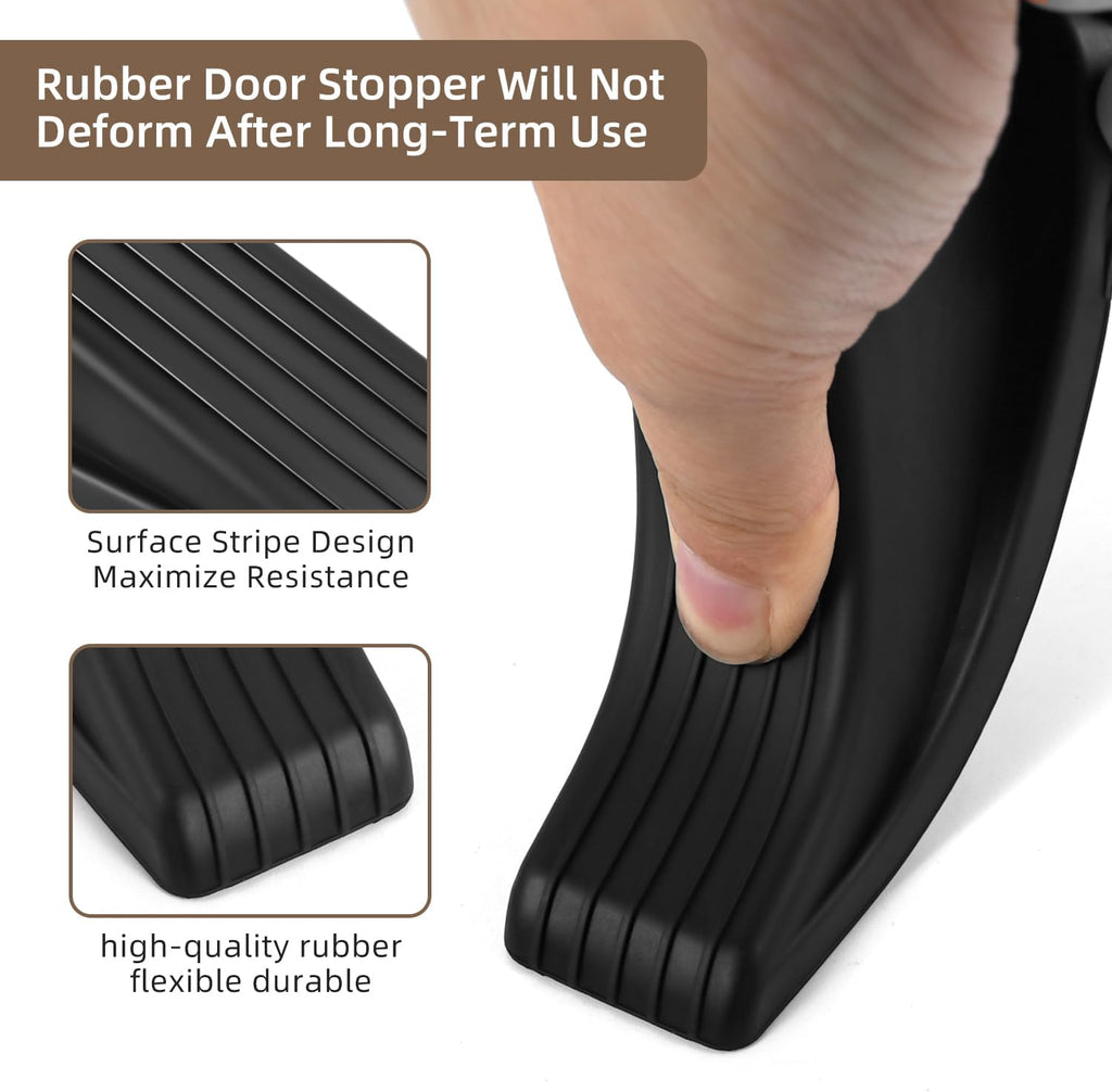 JZWBLILY Rubber Door Stopper Wedge Set - Alternate angle
