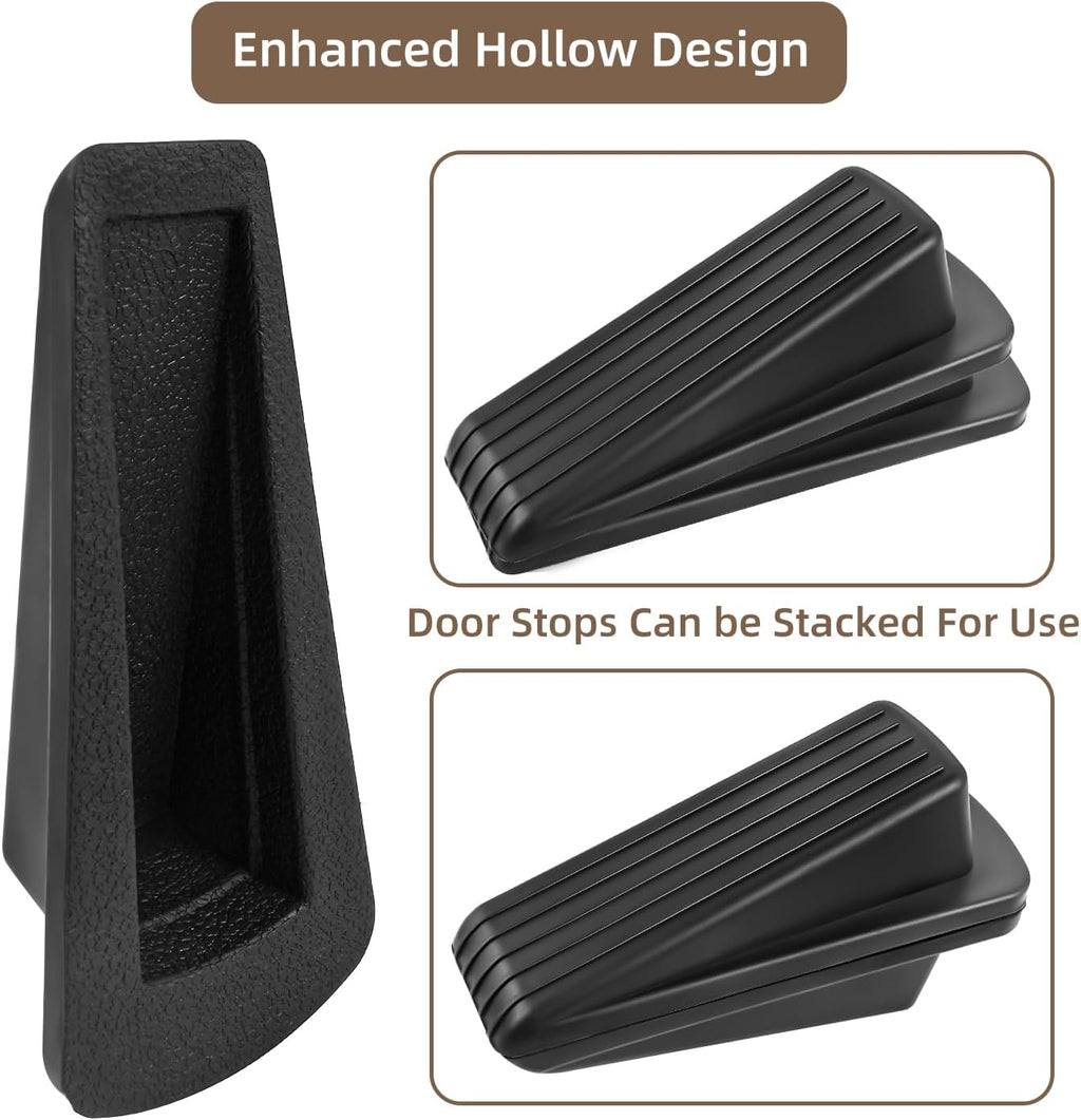 JZWBLILY Rubber Door Stopper Wedge Set - Size reference