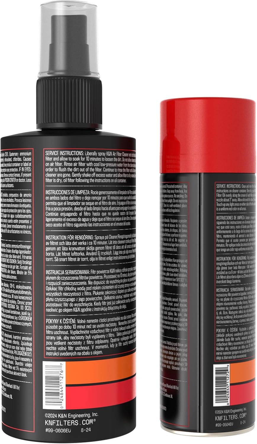 K&N Air Filter Cleaning Service Kit 99-5050 - In use