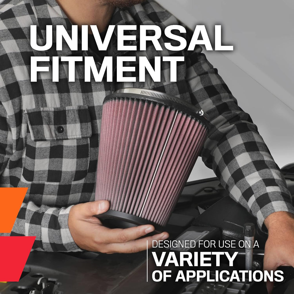 K&N Universal Clamp-On Air Filter RG-1001RD - Packaging