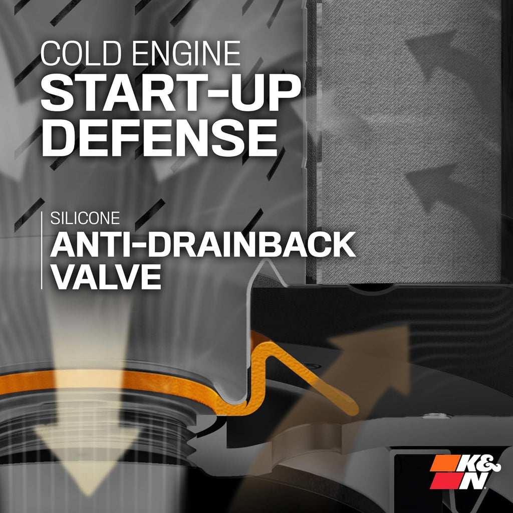 K&N Oil Filter HP-1004 Engine Protection - Feature highlight