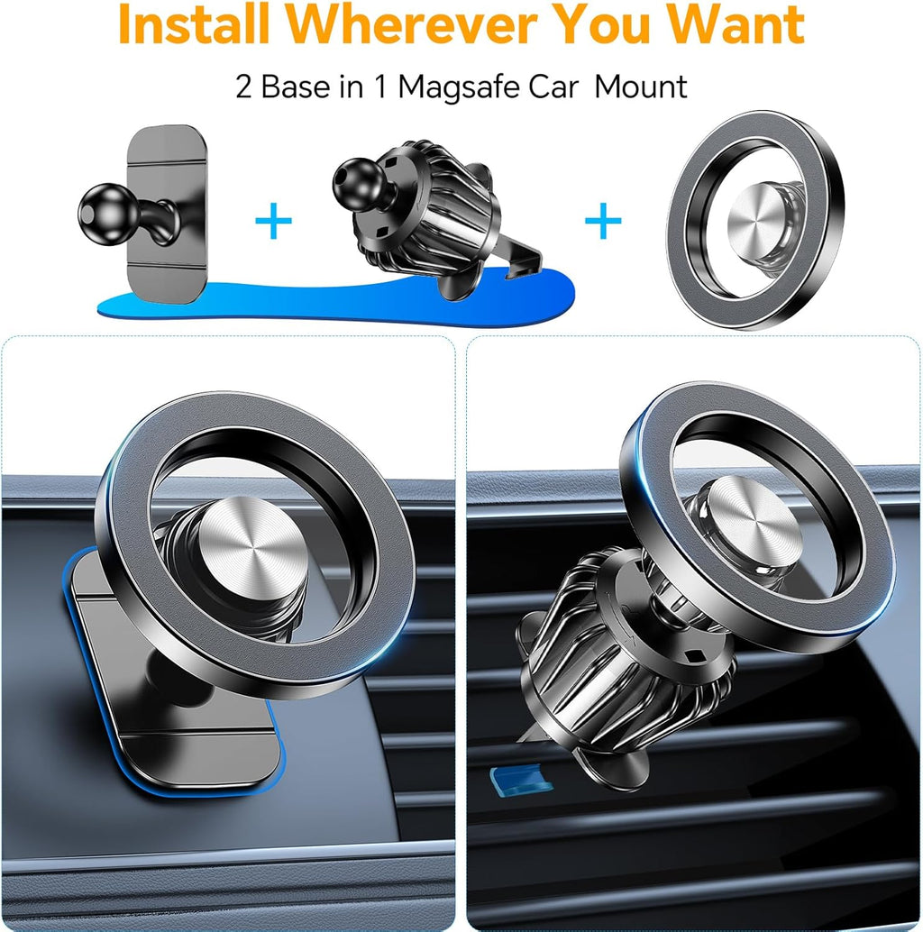 Kaistyle MagSafe Magnetic Car Mount - Detail view