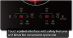 Karinear 120V 2 Burner Ceramic Cooktop - Feature highlight