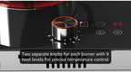 Karinear 110V 2000W Electric Cooktop - Alternate angle