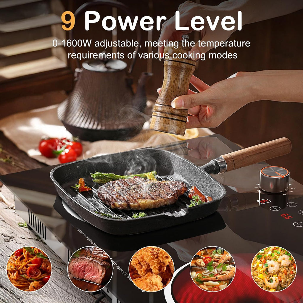 Karinear 110V 2000W Electric Cooktop - Size reference